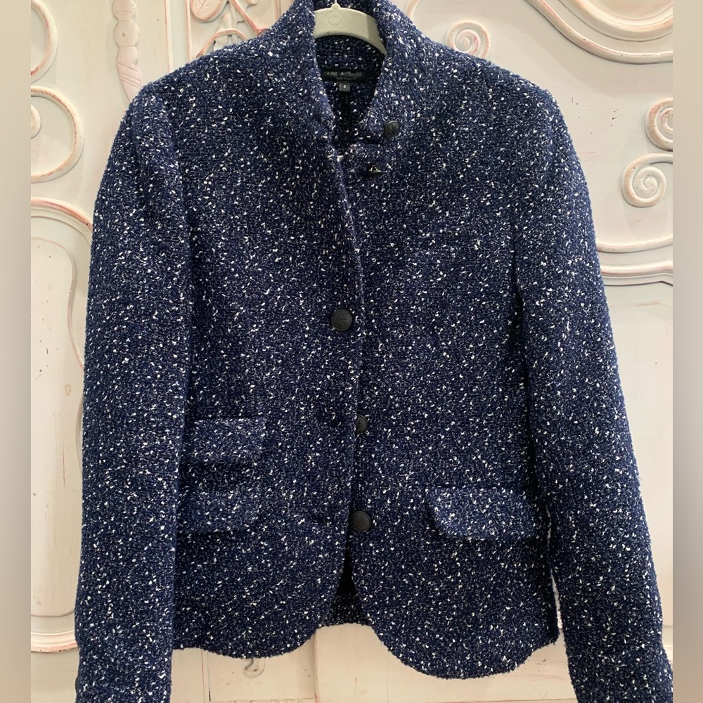 Rag & Bone Blue jacket. New with Tags. Size 6